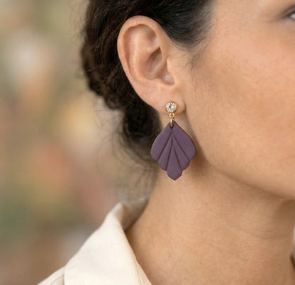 Kleine Blatt Ohrringe – Polymer Clay Statement Ohrringe | Kollektion Marlen