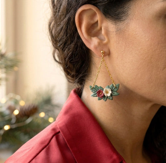 Mistelzweig Hängeohrringe - Weihnachtlich  - Winter Edition