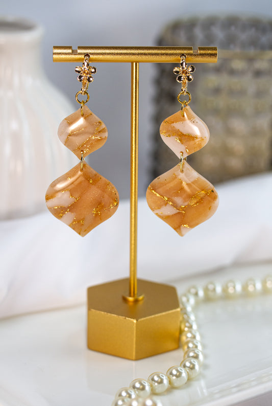 Ohrringe – Wavy - Apricot Glow Collection