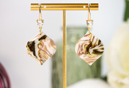 Ohrringe – Leaf – Ivory Mocha Collection