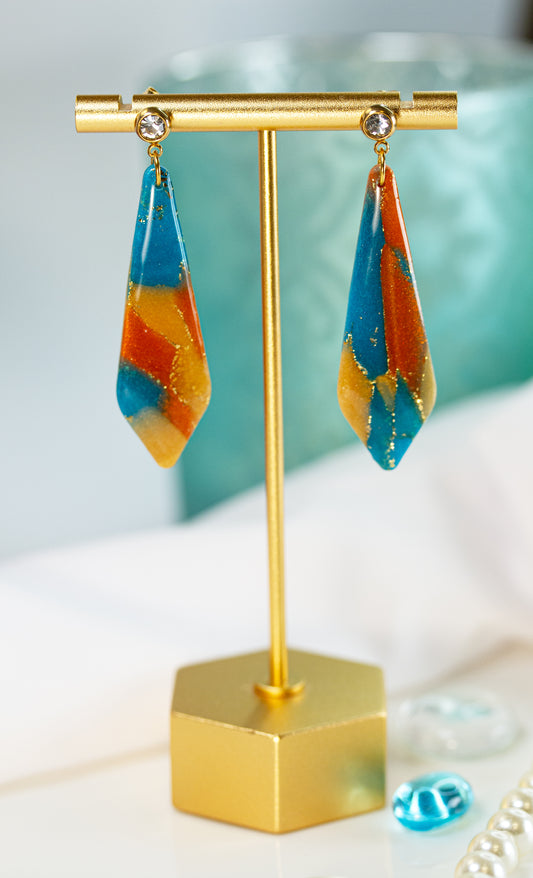 Lange Dangle Ohrringe  – Sunset Lagoon Collection