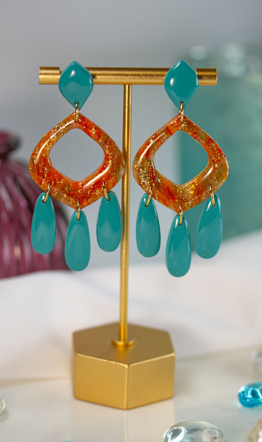 Statement Ohrringe – Chandelier – Sunset Lagoon Collection