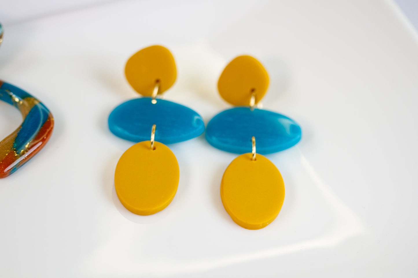 Statement Ohrringe – Geometrisch - Sunset Lagoon Collection