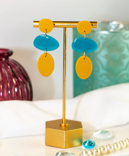 Statement Ohrringe – Geometrisch - Sunset Lagoon Collection