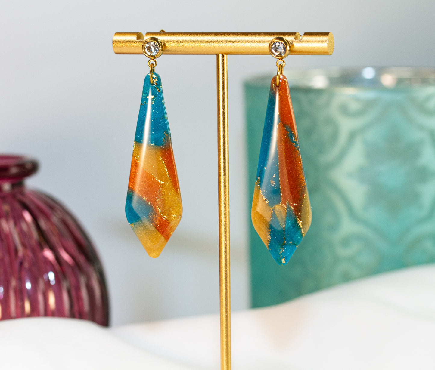 Lange Dangle Ohrringe  – Sunset Lagoon Collection