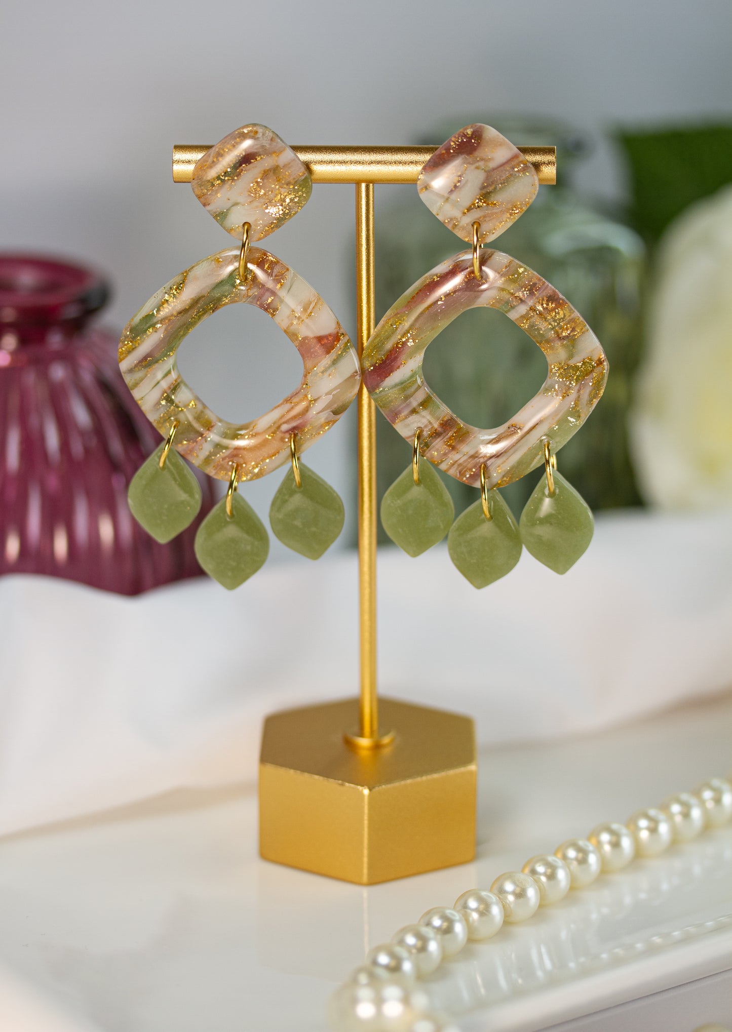 Velvet Bloom Chandelier – Ohrringe
