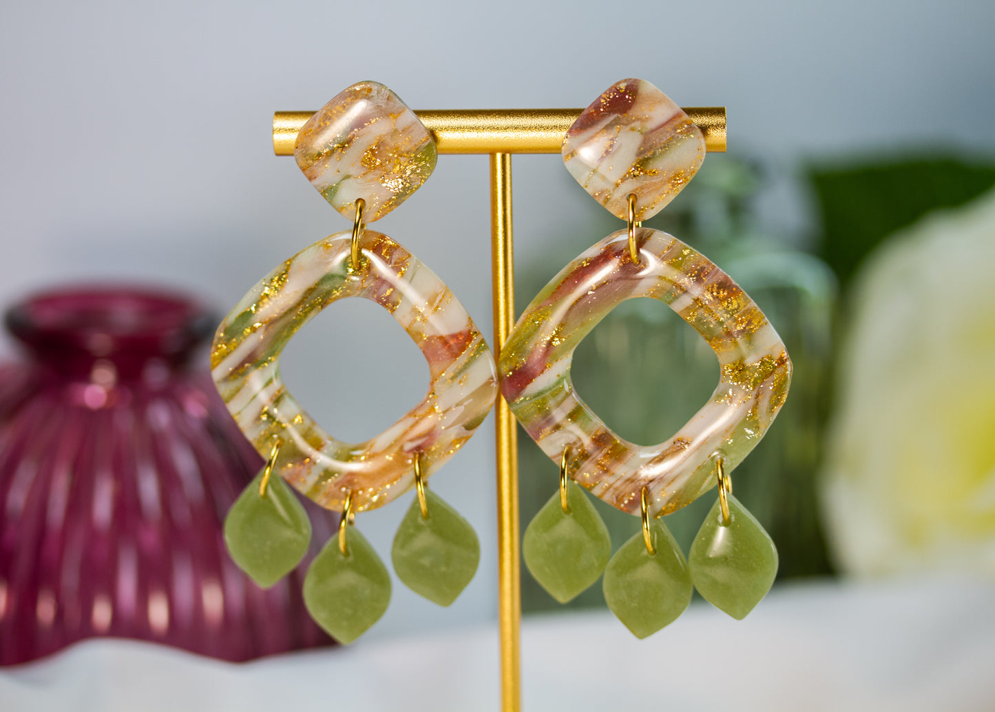 Velvet Bloom Chandelier – Ohrringe