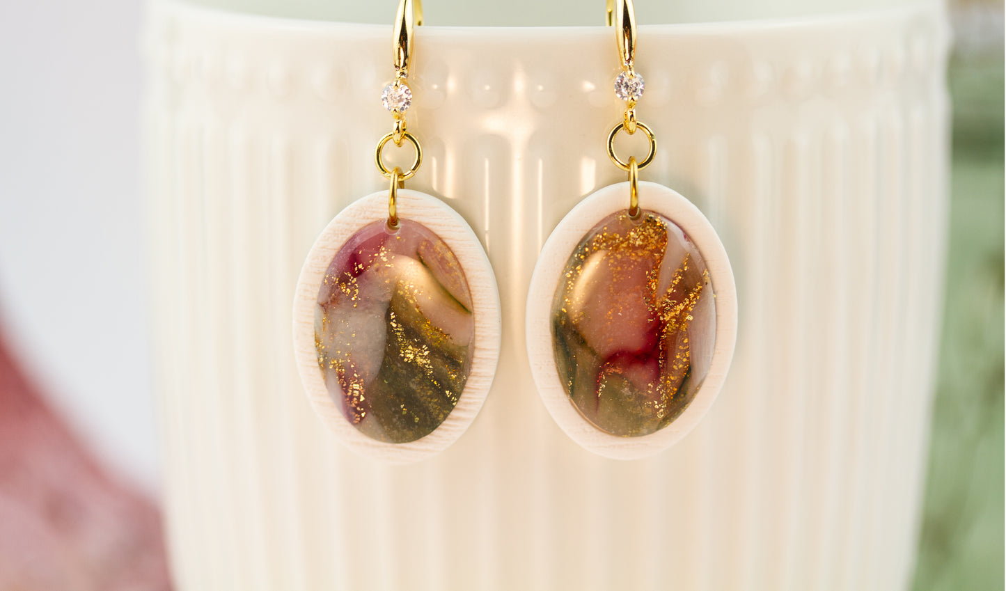 Ohrringe – Oval – Berry Olive Collection