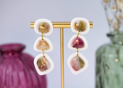 Statement Ohrringe – Geometrisch – Berry Olive Collection