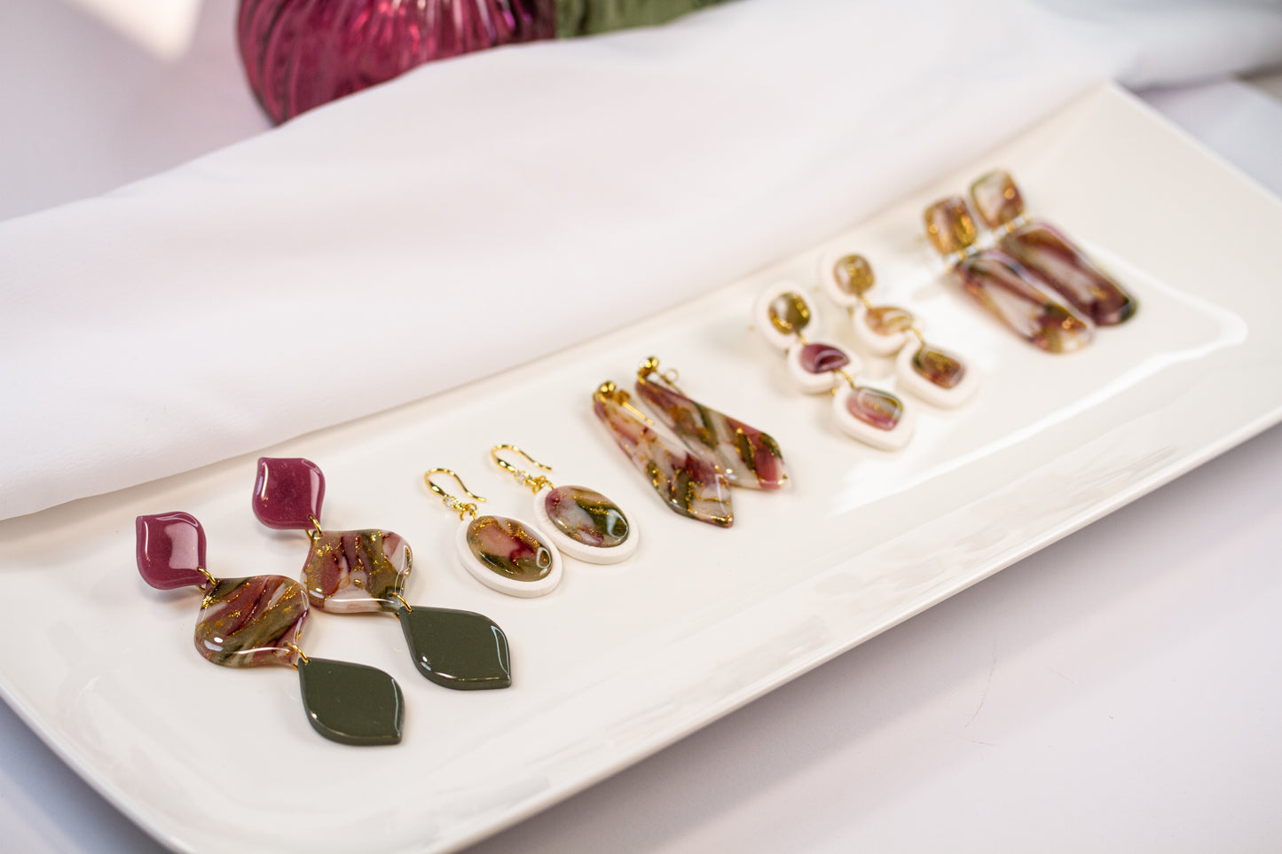 Ohrringe – Geometrisch – Berry Olive Collection