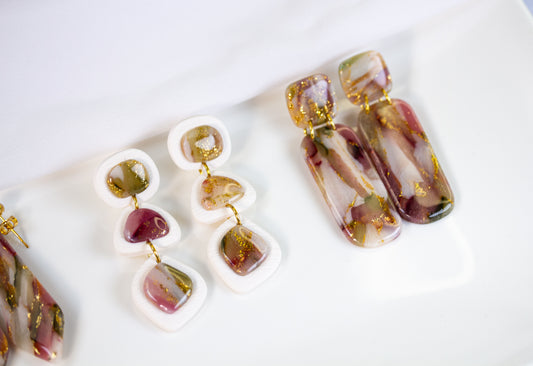 Ohrringe – Geometrisch – Berry Olive Collection