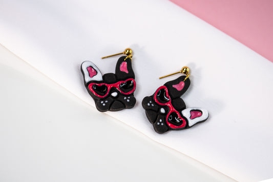Ohrringe – Frenchie – Mit Brille