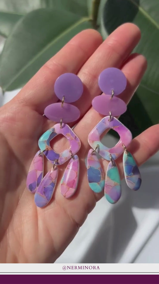 Pastel Prism Fringe - Ohrringe