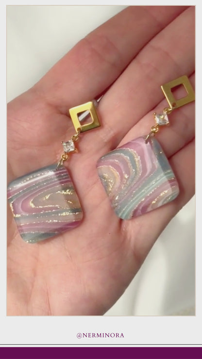 Rose Gilded Marble – Ohrringe
